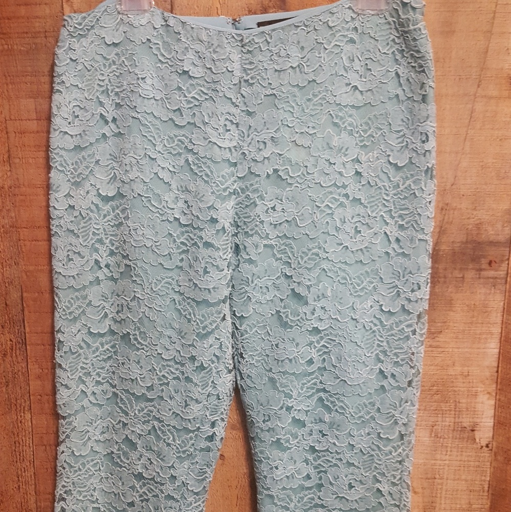 Ralph Lauren Black Label green/blue lace pants
